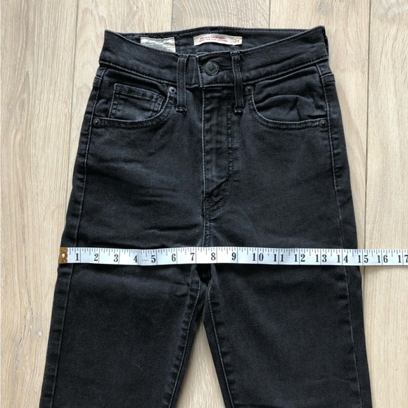 Levi’s Mile High Super Skinny Black Jeans Women’s Size 24 - Picture 4 of 14